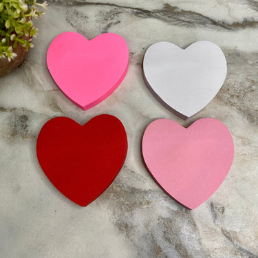 Sticky Note Pad - Hearts - Thick - Winter Sunshine Marketplace